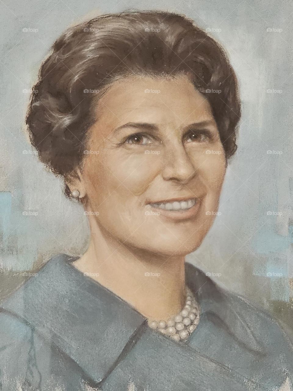 "An amazing woman". A pastel portrait of my mother, a loving, exceptional woman who adopted me, nurtured me and helped shape who I am today.