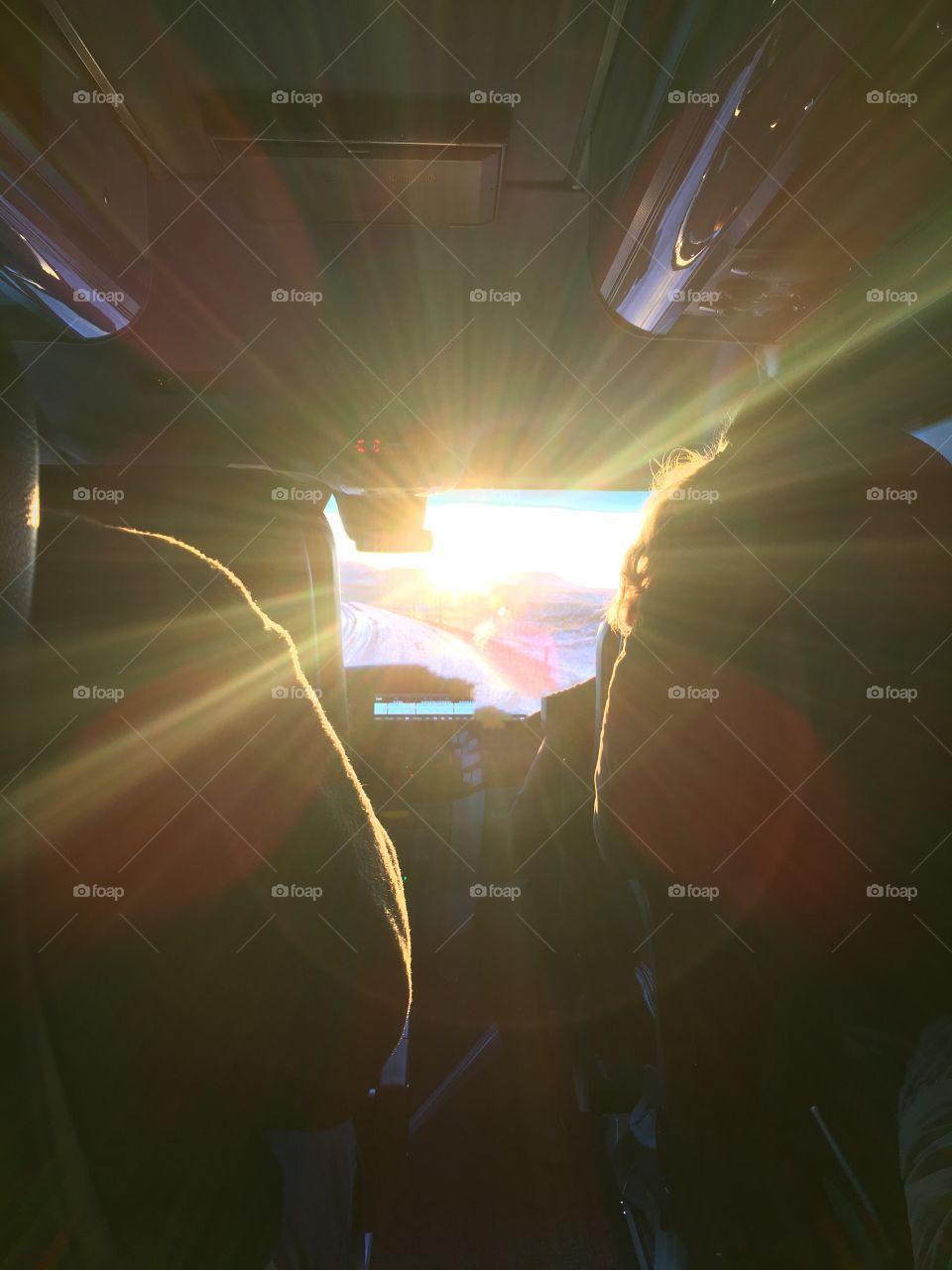 Letting the light in. Road trip in Iceland with the sun low in the sky. 
