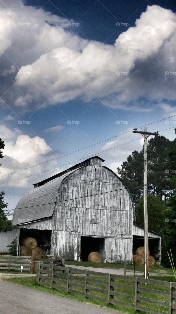 Barn and Sky