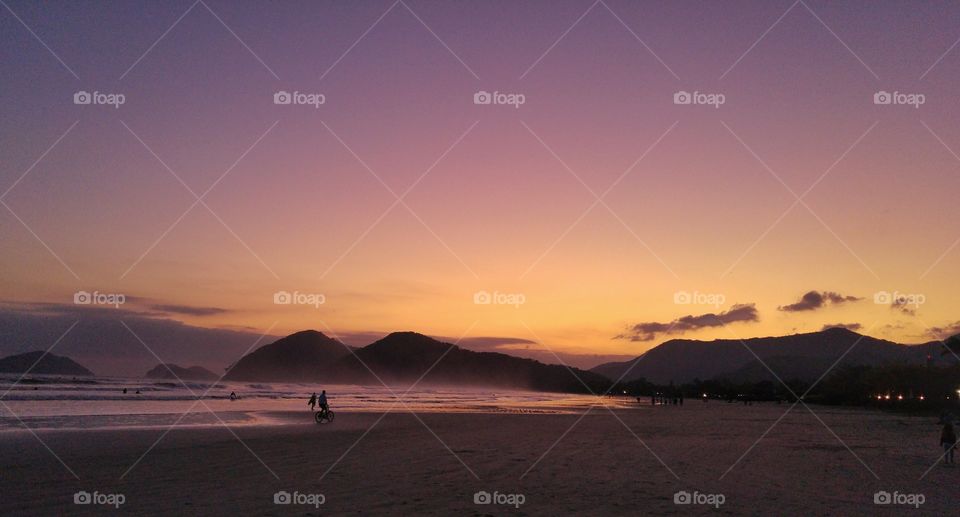 Scenic view of sunset