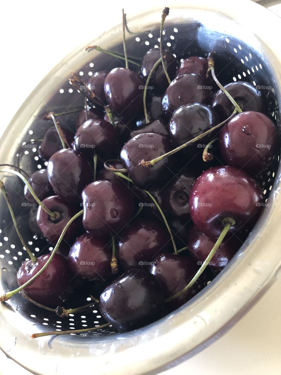 Delicious fresh cherries 