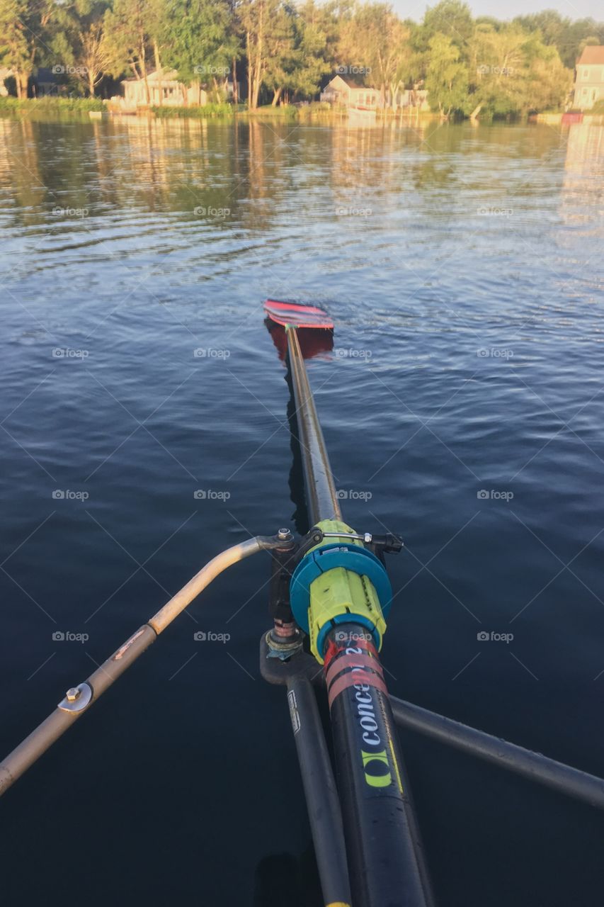 Morning rowing. 