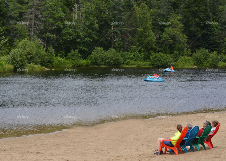 Relaxing at the lake