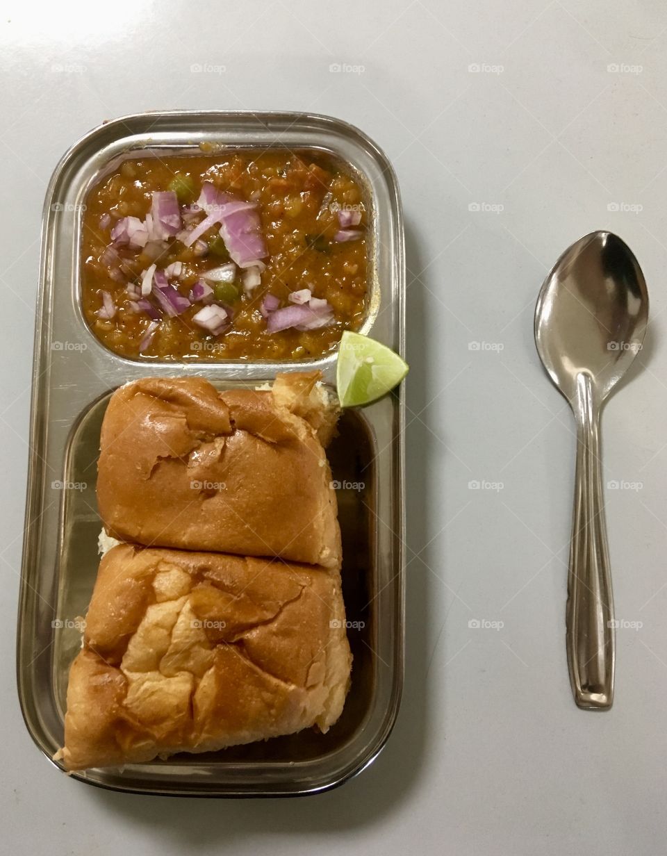 Pav bhaji Indian snacks 