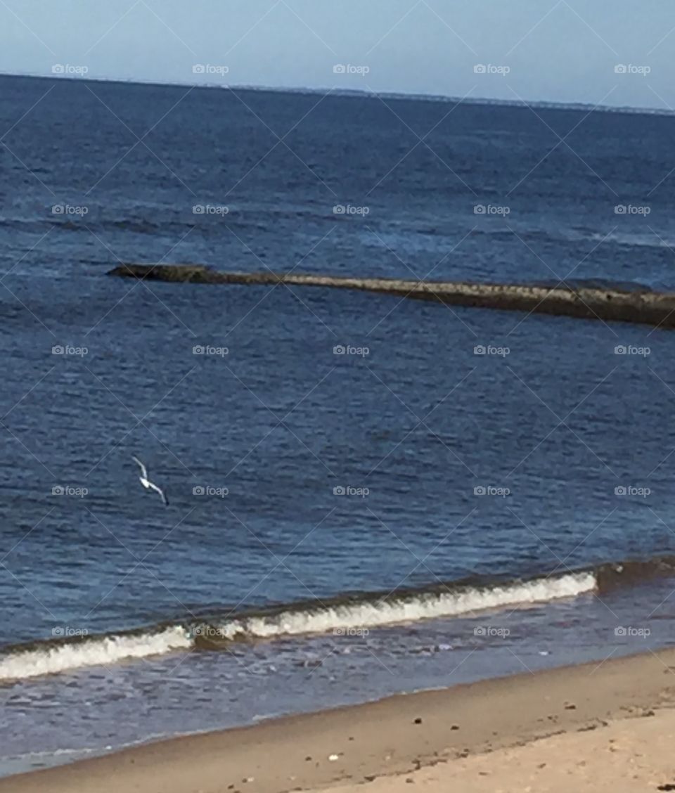 Scenics view of sea against sky
