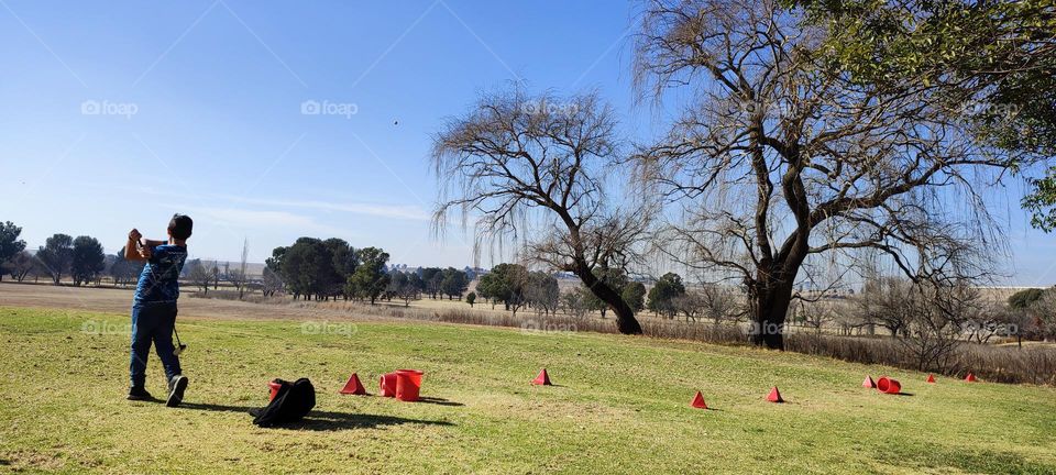 A day at the Golf Driving Range