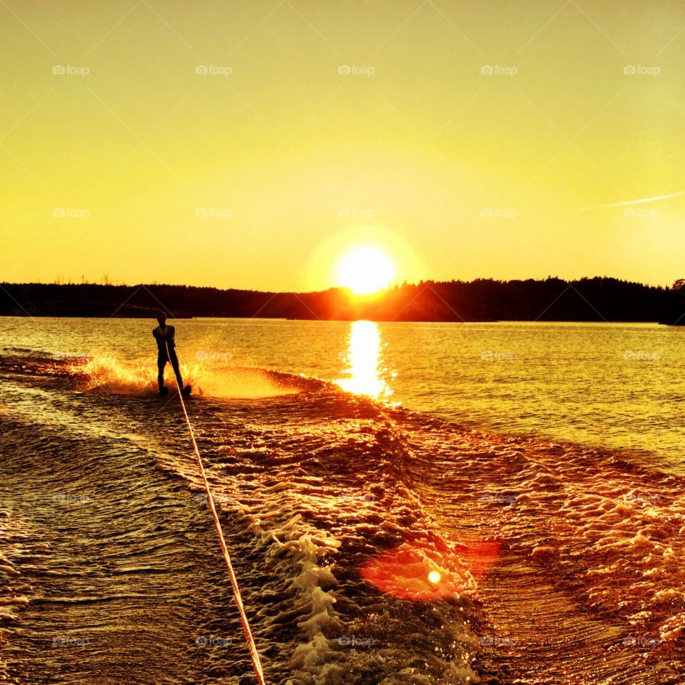 Waterskis by Ljusterö
