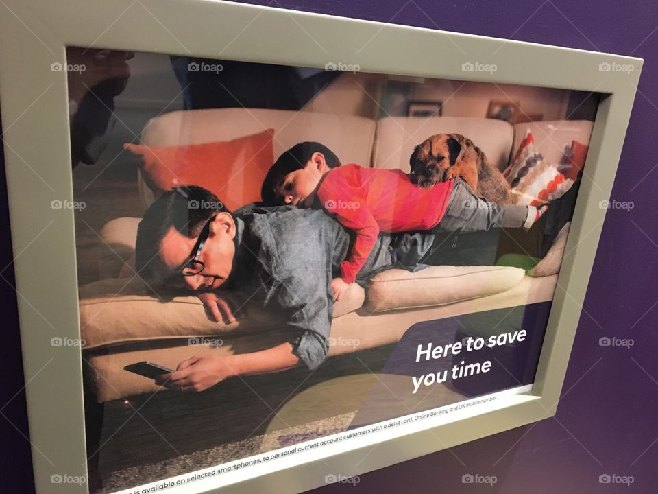 Cool advertising in Nat West Bank .. 