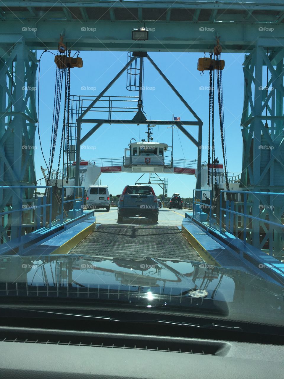 Commuting on a ferry boat