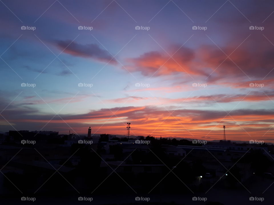 sky during sunset