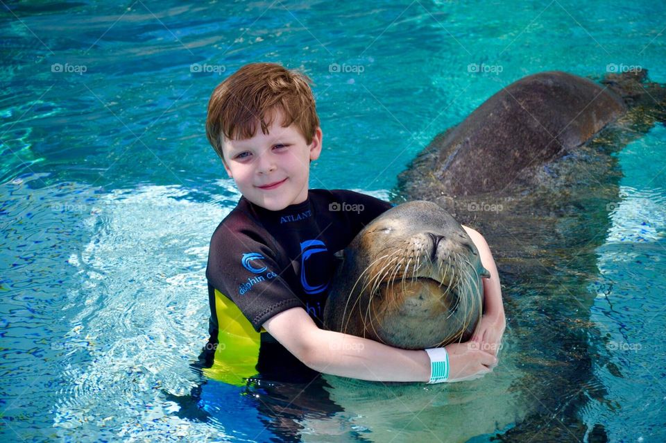 Boy with Sea Lion