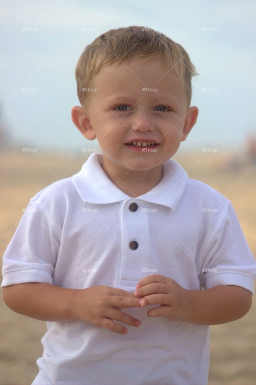 Portrait of a smiling cute boy