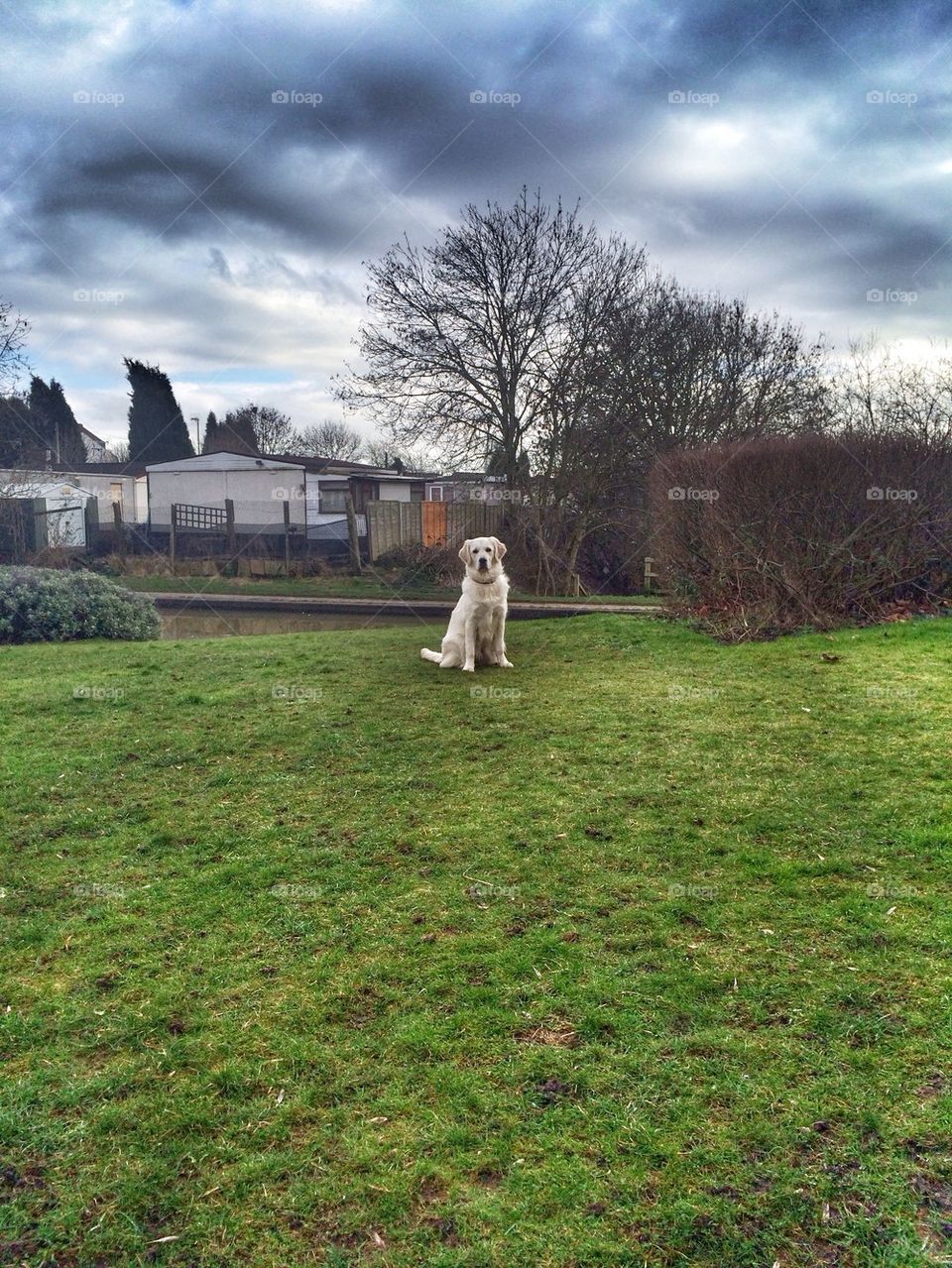 Zoe posing at the canal