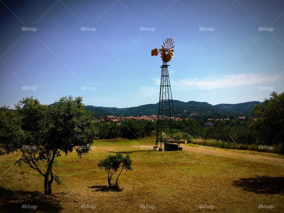 Country windmill.