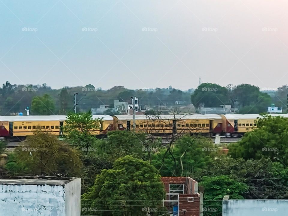 Train running view