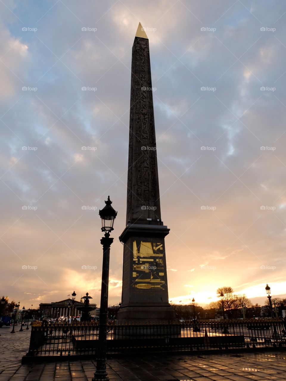 Obelisk. Walkin near the Louvre in Paris.