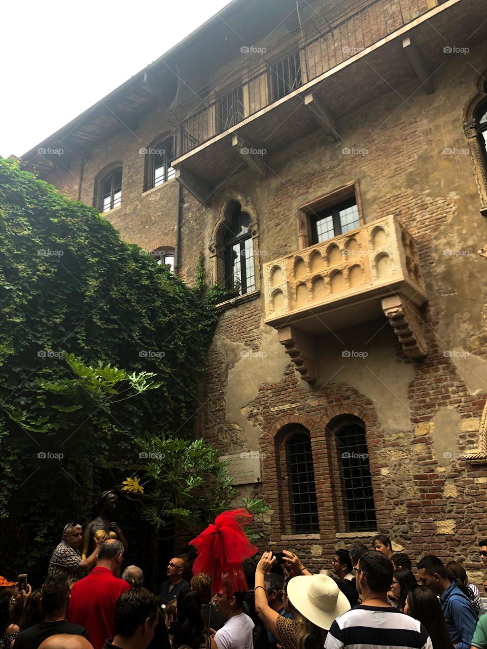 Juliet’s balcony in Verona