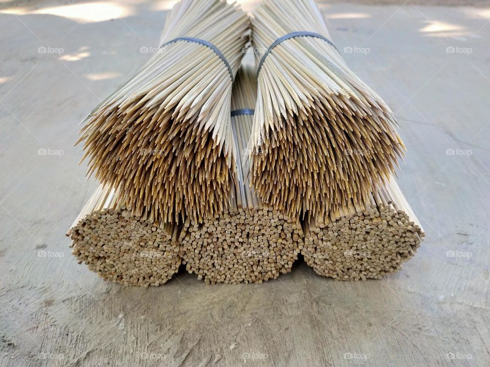 Tusuk Sate. A sharpened bamboo stick to make satay