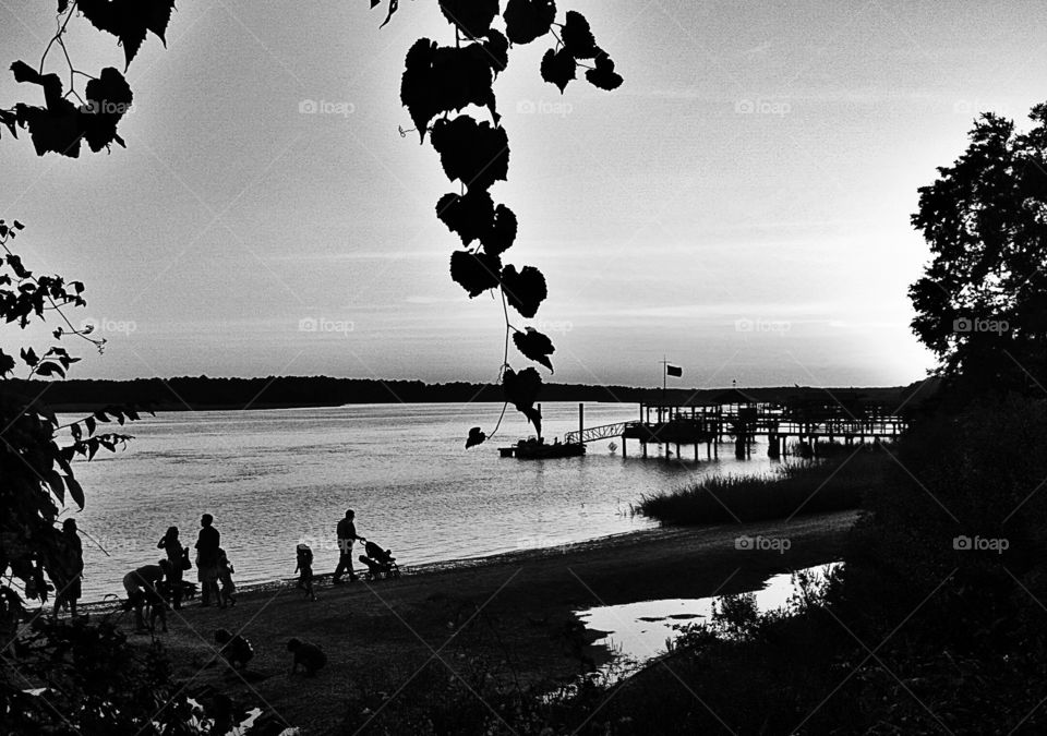 View of calm beach