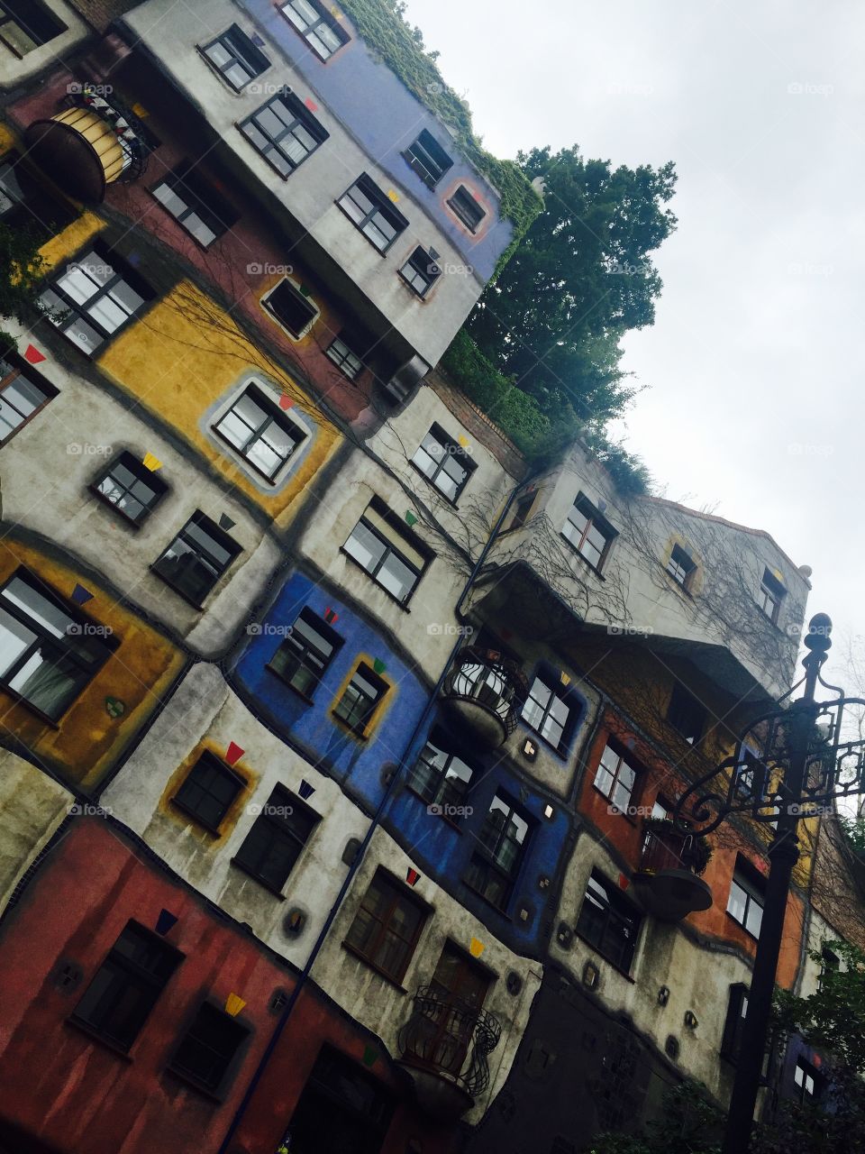 Apartment buildings outside the city of Vienna in Austria! 