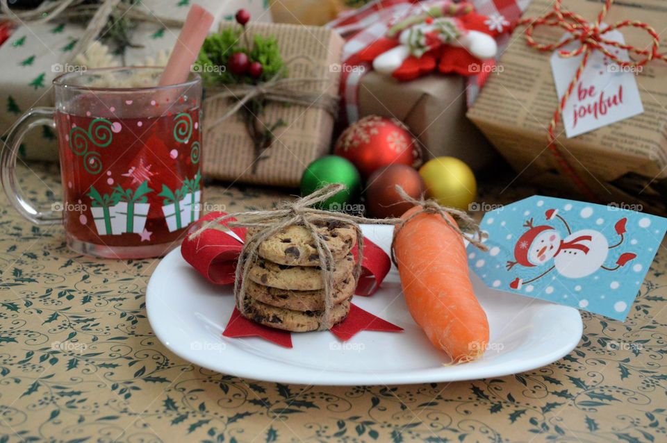 Preparing snacks for Santa