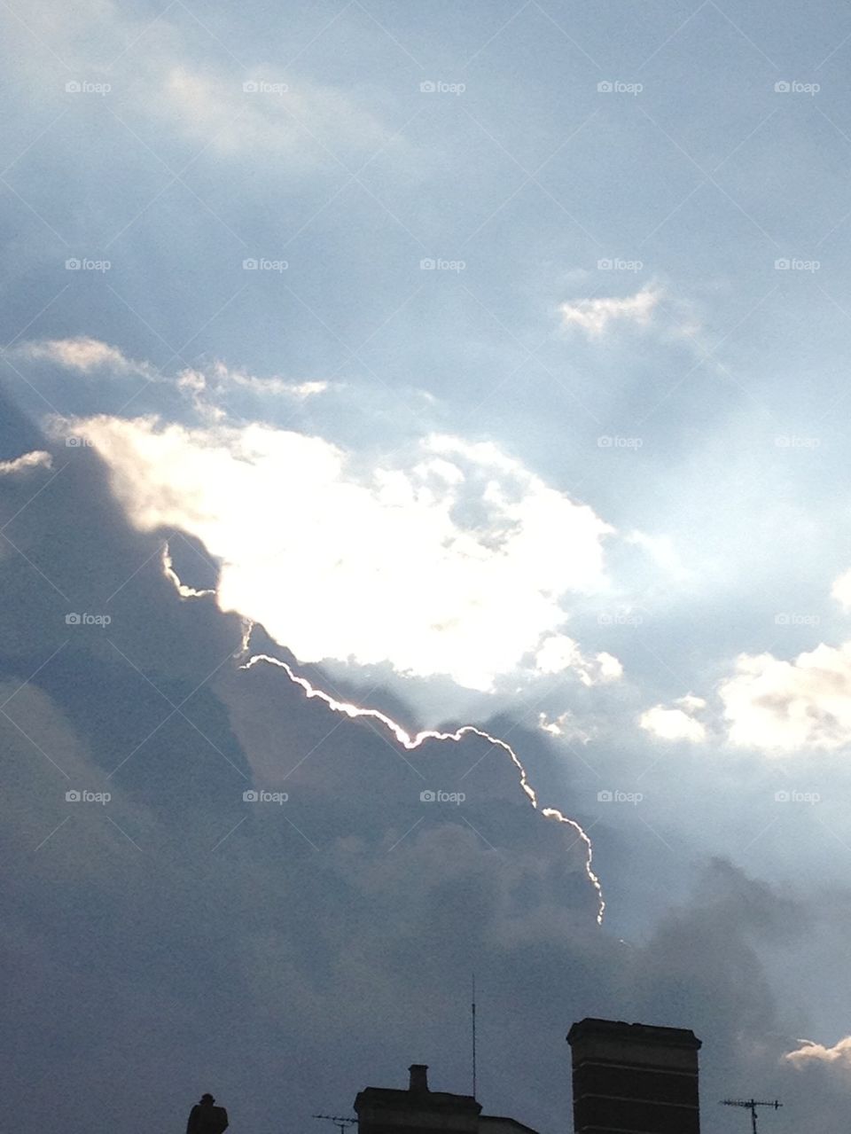Silver lining clouds