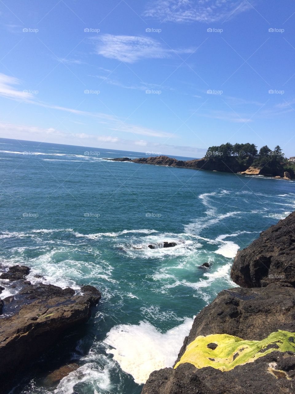 Ocean view along Oregon Coast
