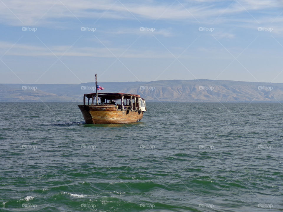 Boat on the Sea of Galilee