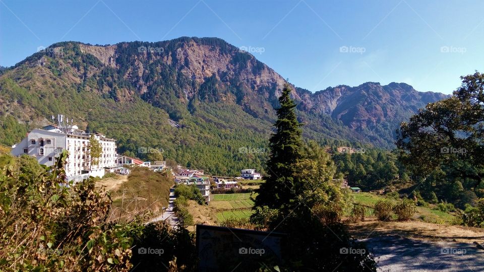 A beautiful mountain view in Nainital
