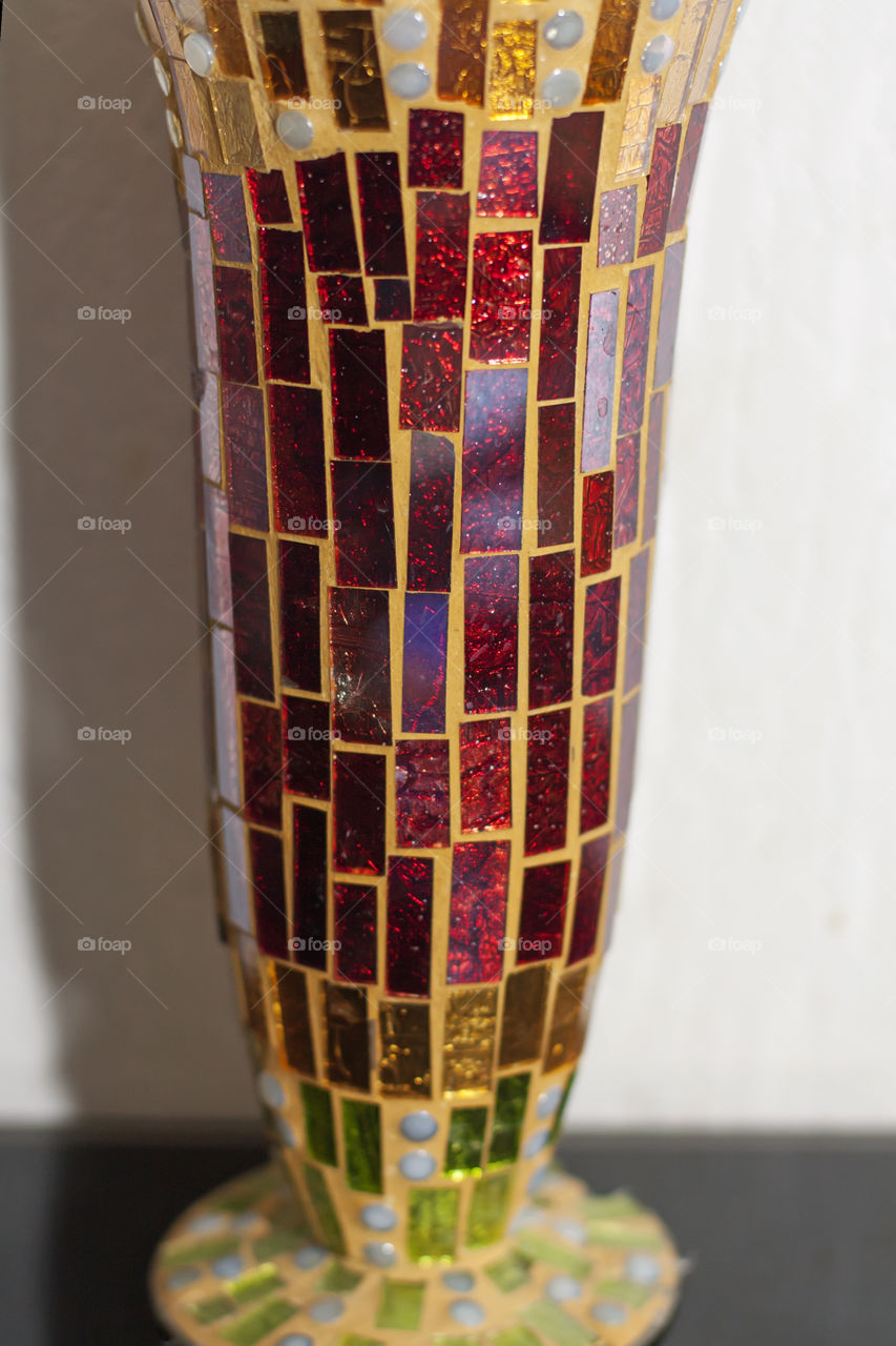 mosaic vase