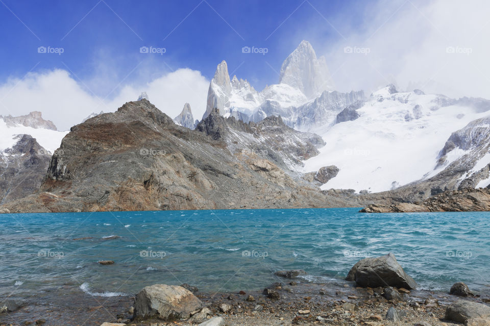 Fitz Roy mountain in El Chalten Patagonia Argentina.