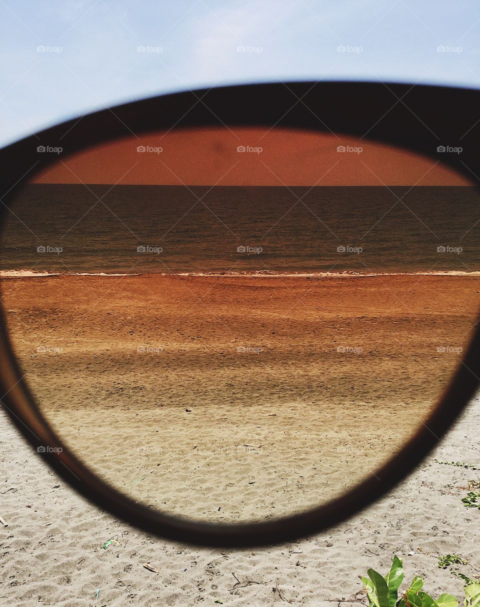 Used my sunglasses as a filter. 