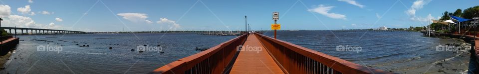 Panorama of Stuart, Florida waters.
