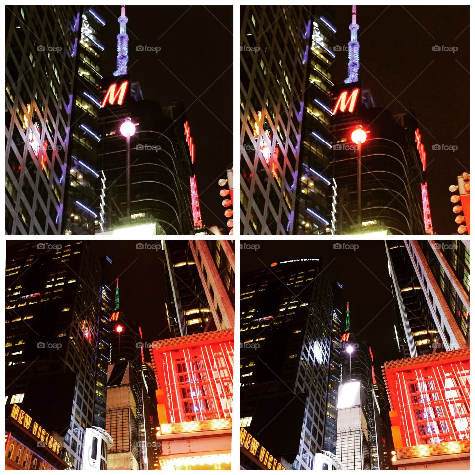 Ball drop - Times Square. On New Years Eve!