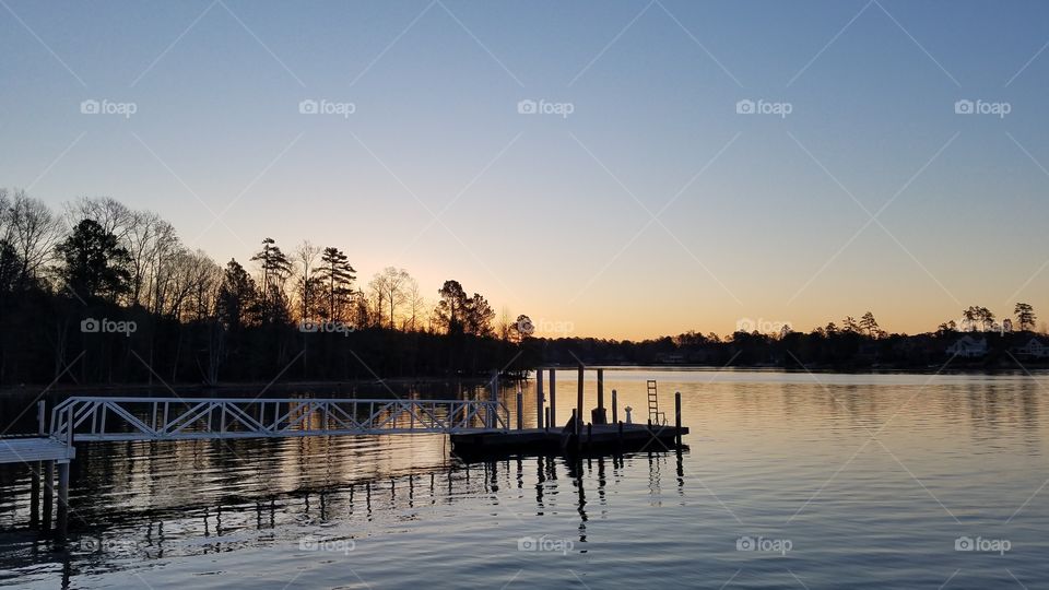 morning light on the lake