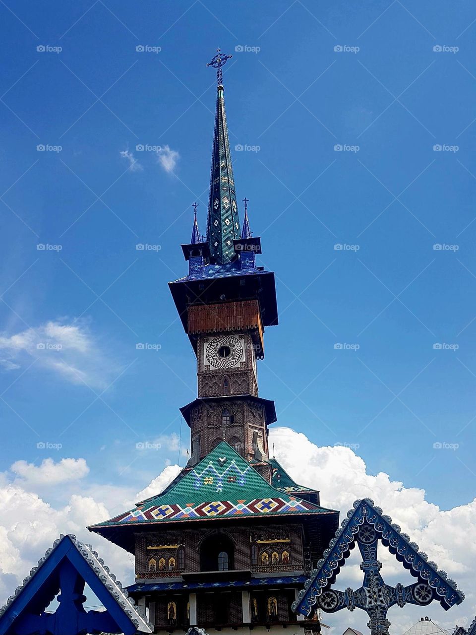 the church in the happy cemetery in Sapanta