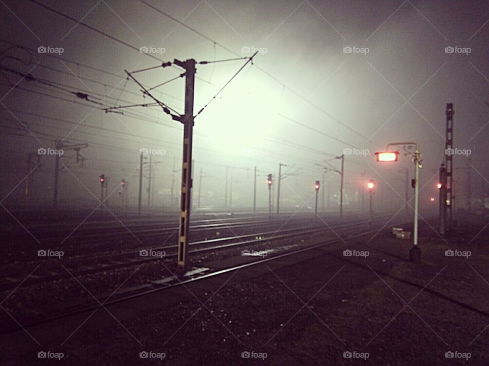 cold night at Korba station chhattisgarh India
