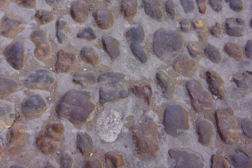 A cobble stone street in San Miguel de Allende, Mexico