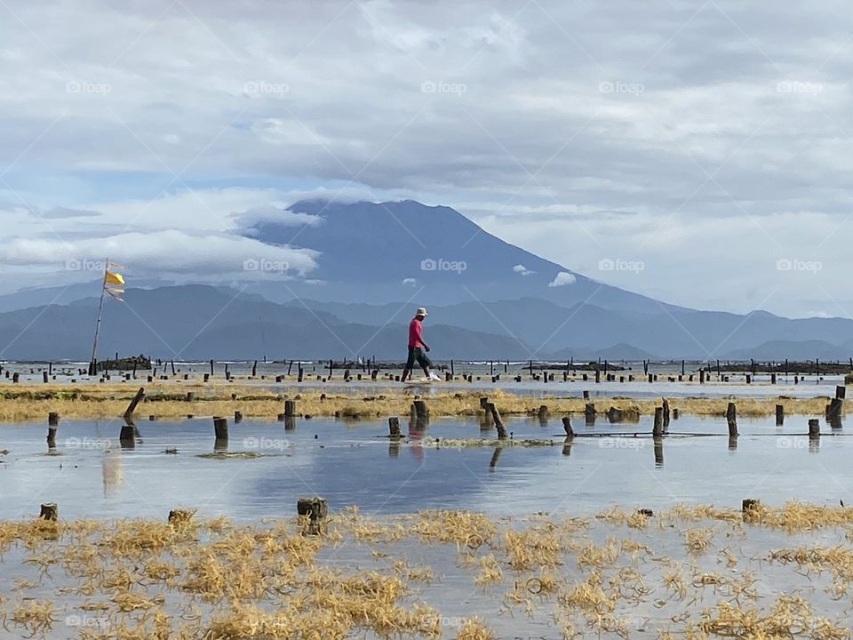 tiny human in a big world