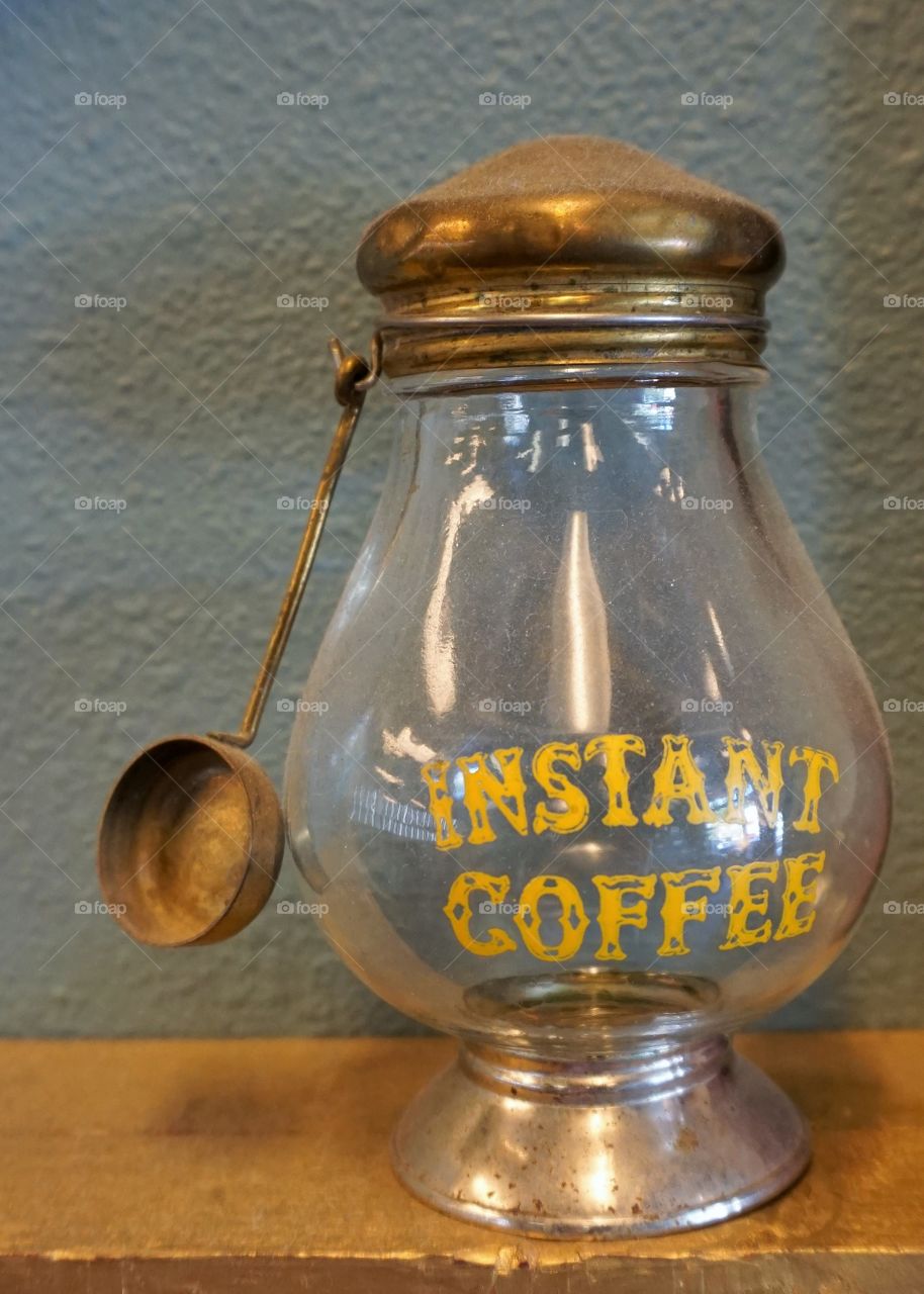 Old Time Brew. My favorite small time, locally owned coffee shop has this gem on a shelf as part of their decor.