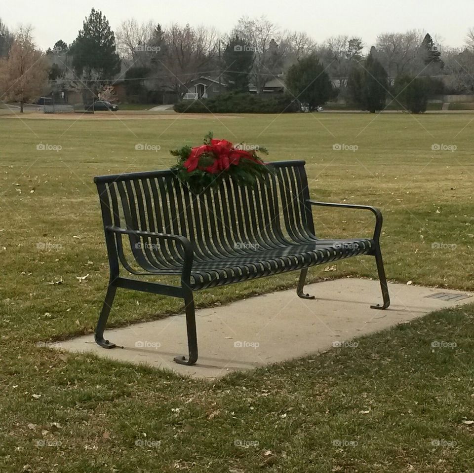 holiday bench