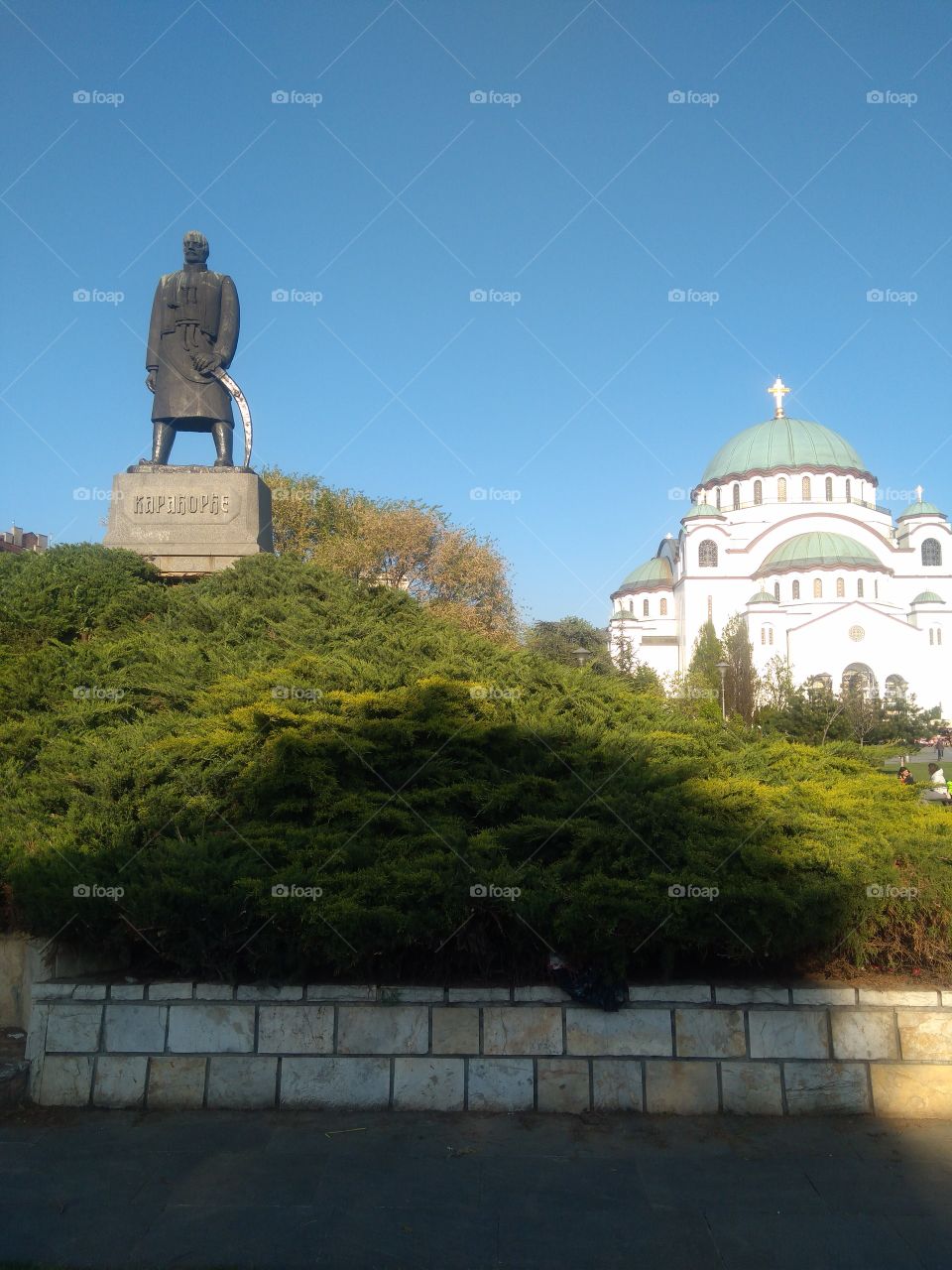 Monument to Karadjordje Belgrade (Serbia). Serbian hero