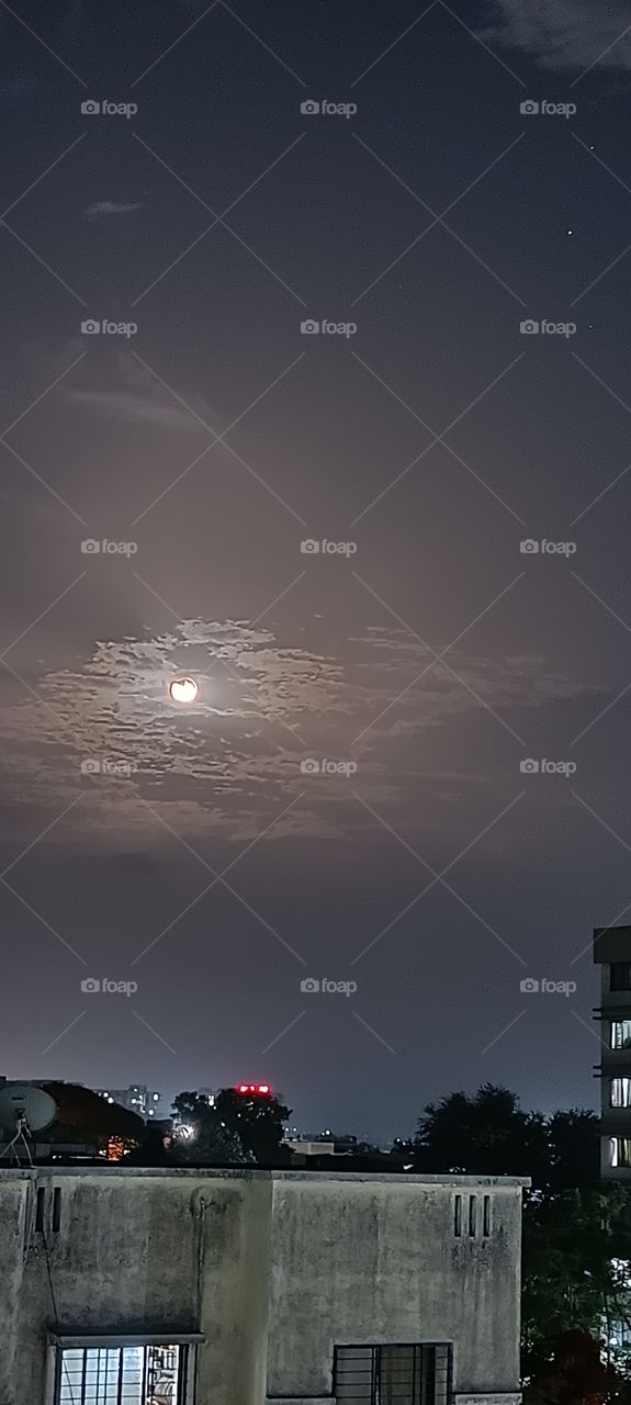 Night Sky with Moon