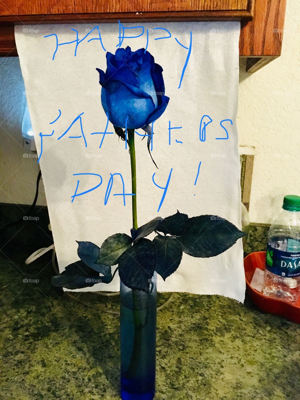 Passing this blue rose on to all the fathers out there. Happy Father’s Day to all!!