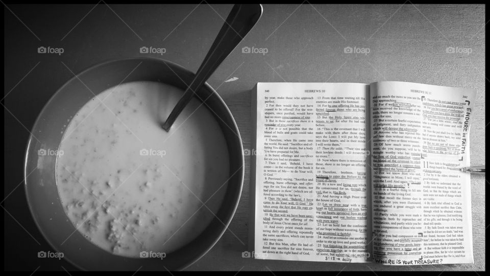reading the word of God bible breakfast
