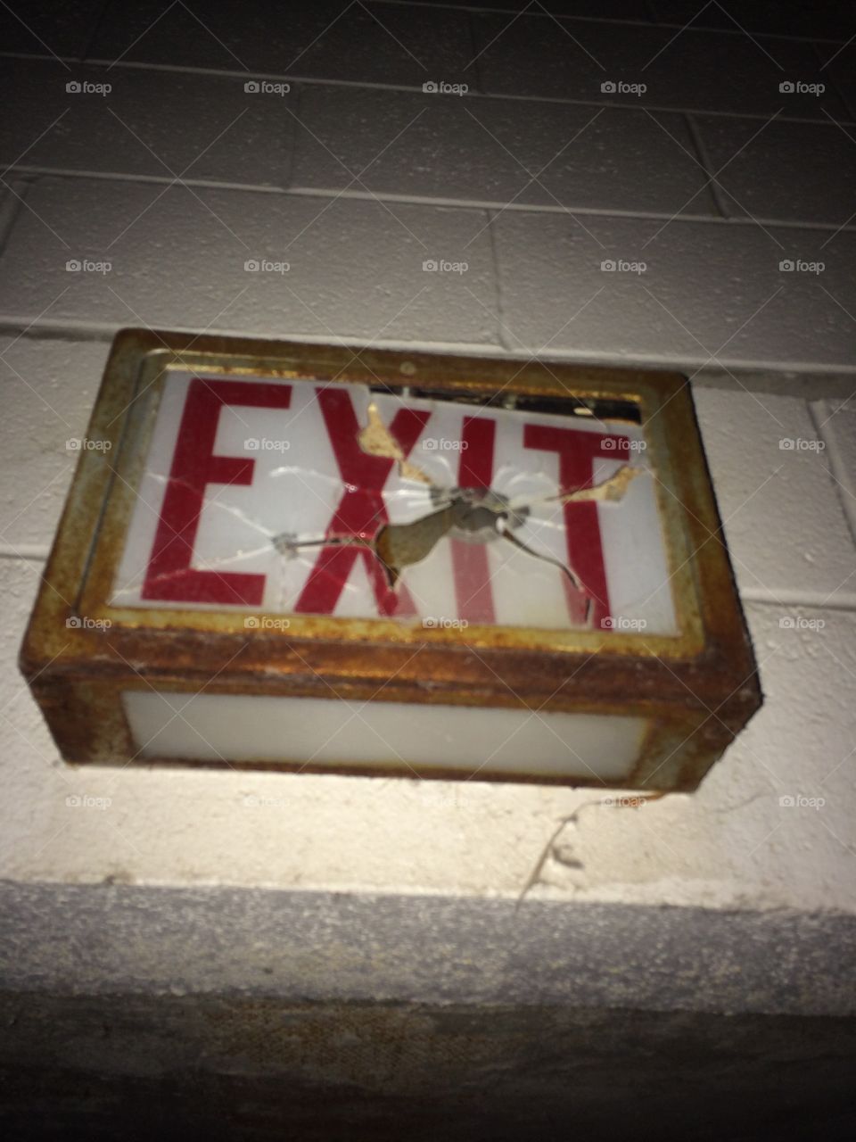Broken exit.