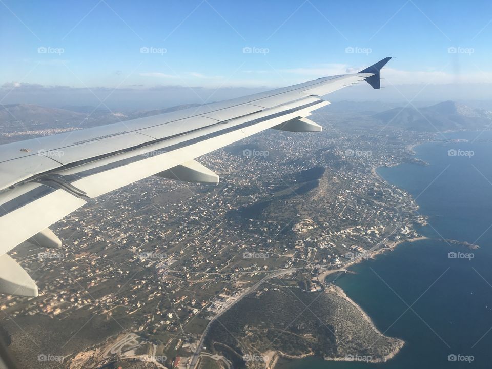 Athens city from the sky
