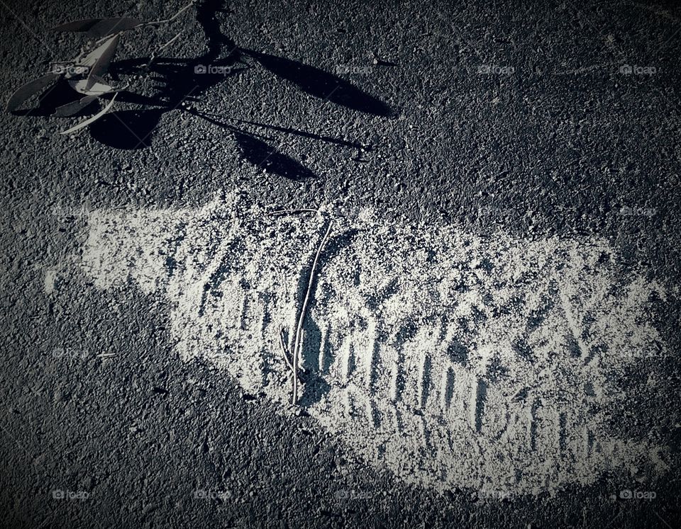 Road with Tyre tread