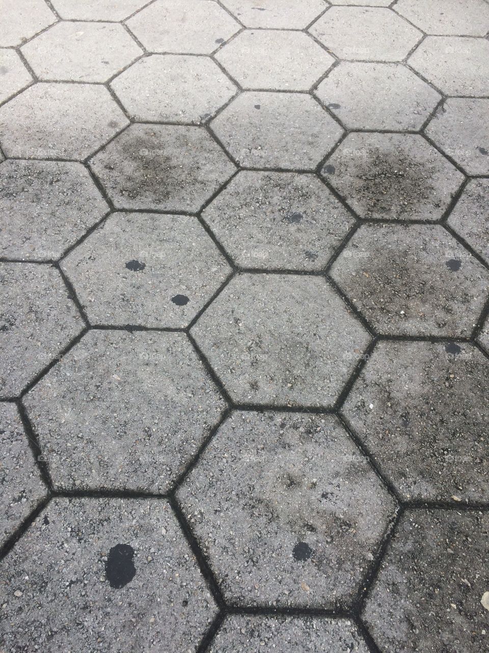 Tar spots on cobblestone 
