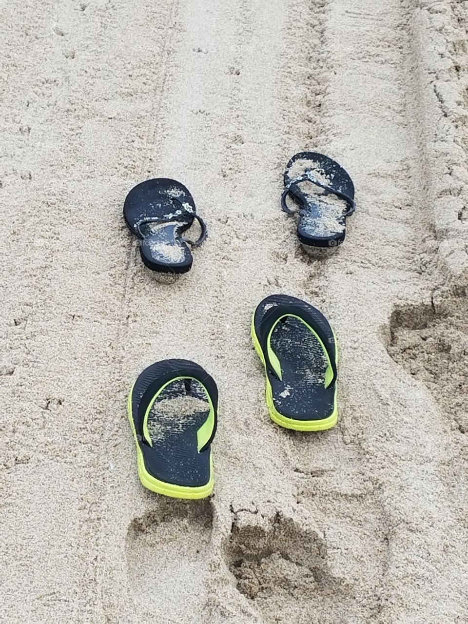 Stepping into the sand